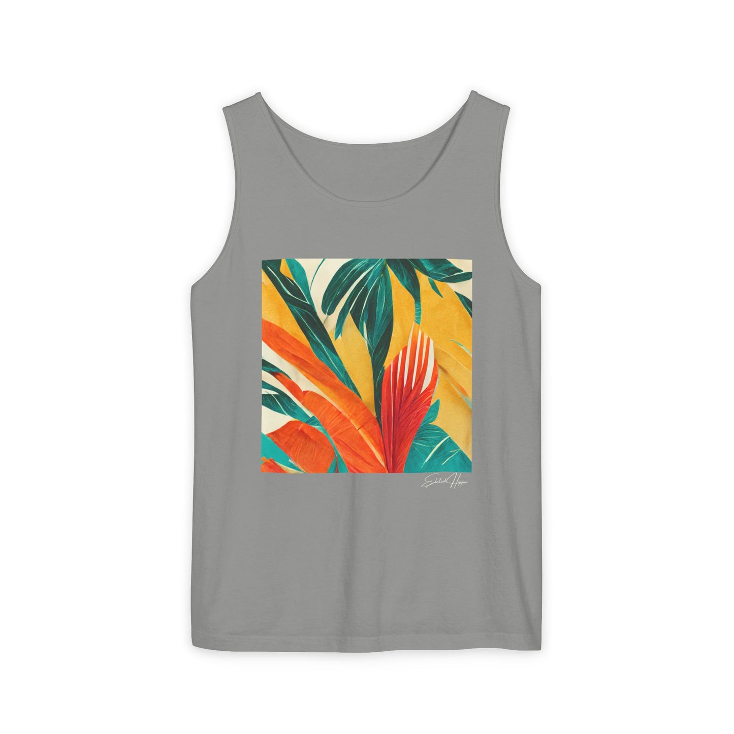 Elated Hippie "Palm in Paradise" Eco-Friendly Men's Tank Top