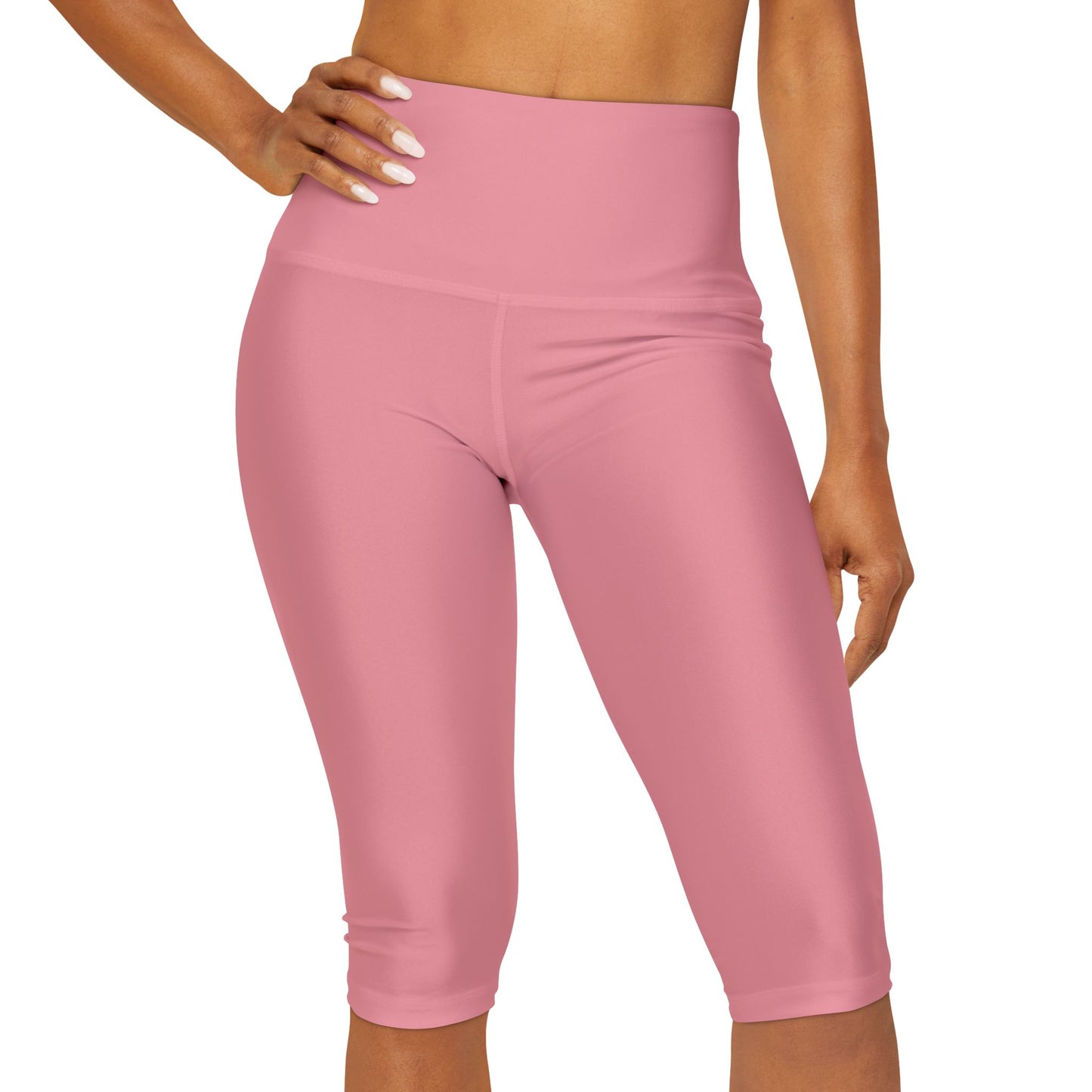 Elated Hippie EmpowerFlex Yoga Capri Leggings - Blush Pink