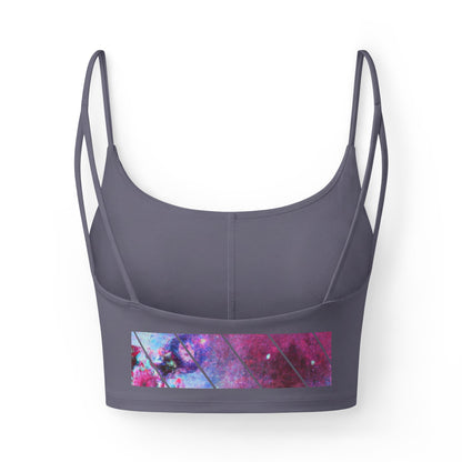 Elated Hippie Galaxy Print Luxe Bra — Women's Cosmic Floral Space Sports Bra