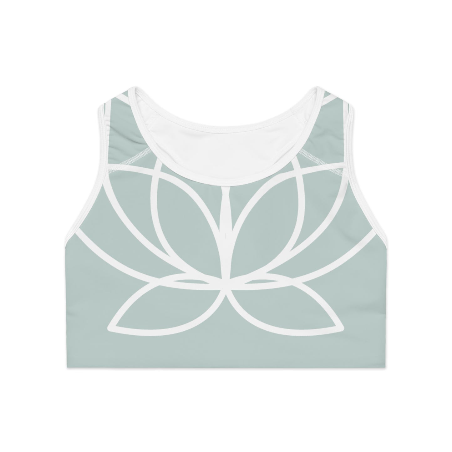 Elated Hippie Lotus Sports Bra - Pale Sea Foam