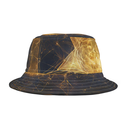 Elated Hippie "Golden Merkabah " Bucket Hat