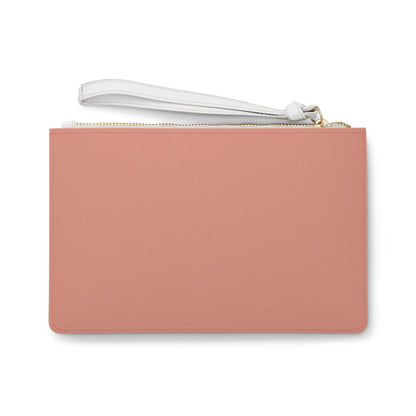 Elated Hippie Blush Script Clutch Bag — "Elevated Hippie" Wristlet Purse Blush Pink