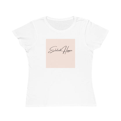 Elated Hippie Organic Women's T-Shirt - Comfortable & Eco-Friendly Casual Wear - Light Peach