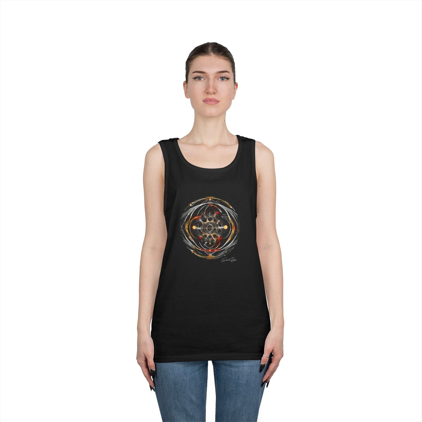 Elated Hippie Archangel Collection "Matrix Within A Matrix" 100% Heavy Cotton Tank Top Men's