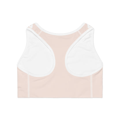 Elated Hippie Lotus Sports Bra - Peachy Cream