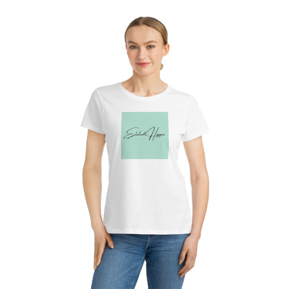 Elated Hippie Organic Pale Sea Foam Women's T-Shirt - Comfortable & Eco-Friendly Casual Wear