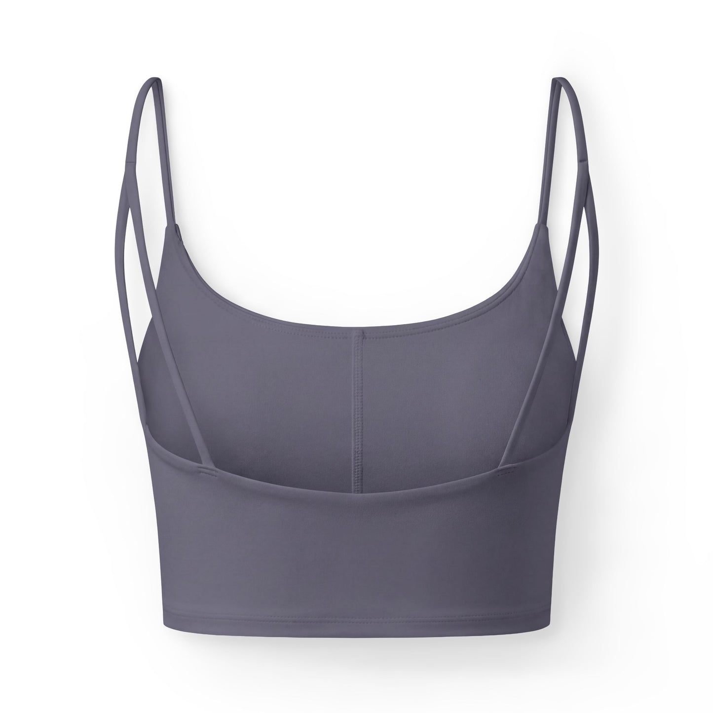 Elated Hippie Luxe Heart Crop Bra — Black Seamless Bralette with Watercolor Heart Accent