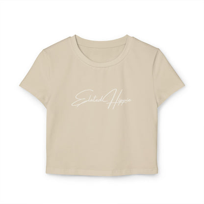 Elated Hippie Organic Ribbed Baby Tee (Beige)