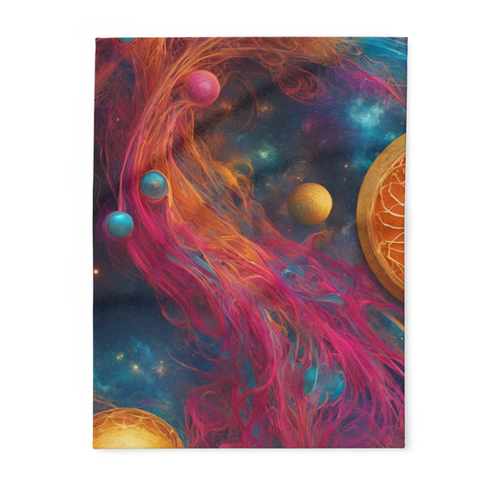 Elated Hippie "Celestial Space Roots" Fleece Blanket