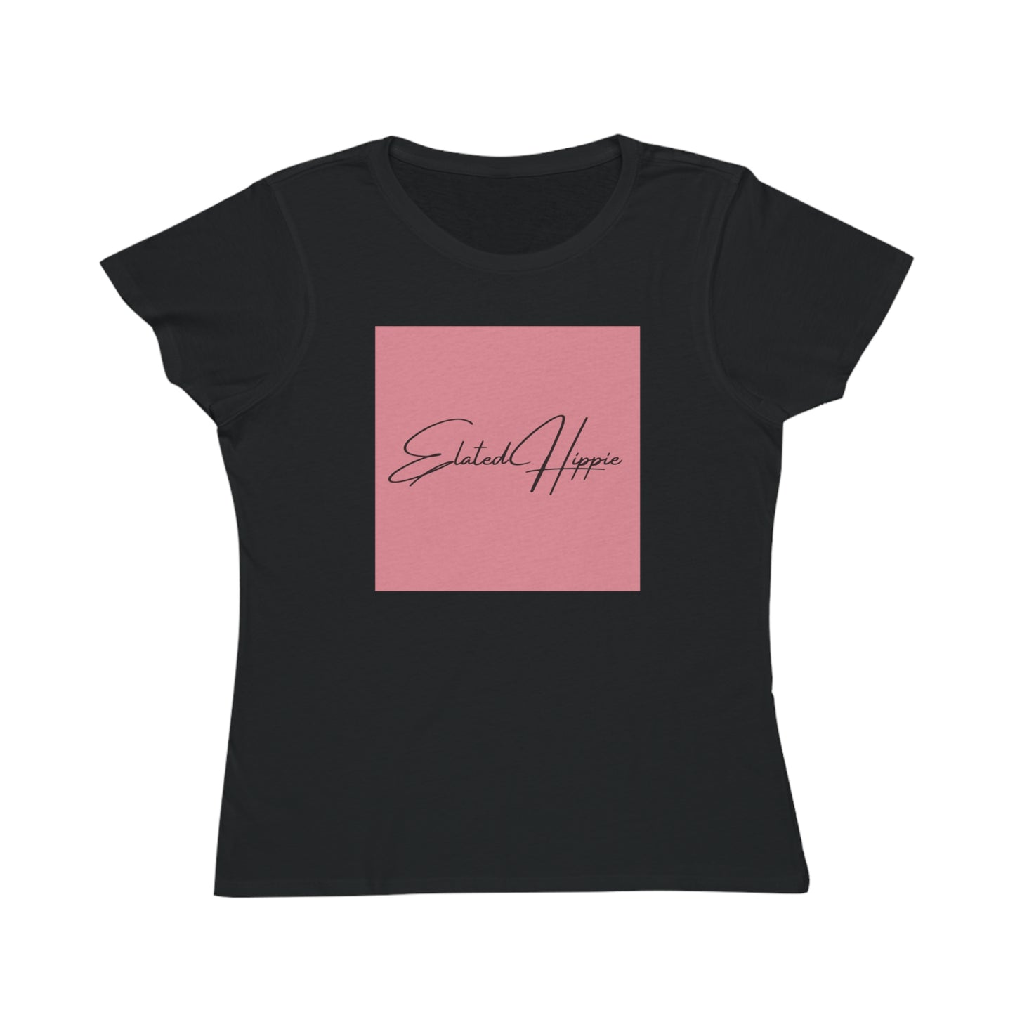 Elated Hippie Organic Pink Women's T-Shirt - Comfortable & Eco-Friendly Casual Wear