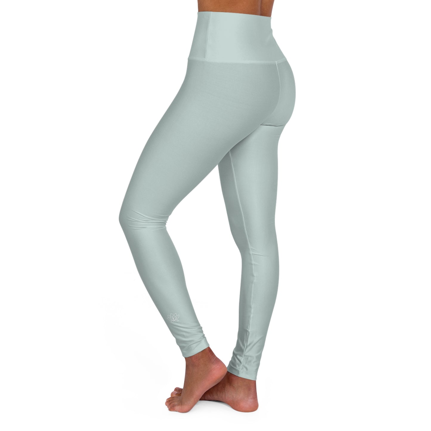 Elated Hippie  High-Waisted Yoga Leggings - Pale Seafoam