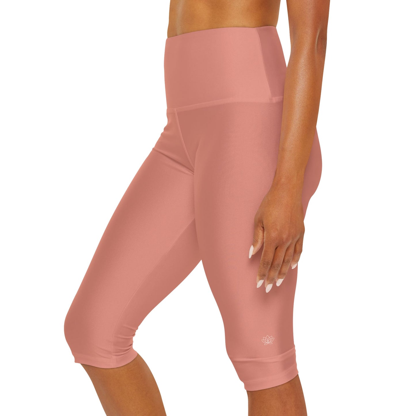 Elated Hippie EmpowerFlex Yoga Capri Leggings - Dusty Coral