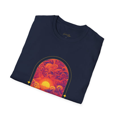 Elated Hippie 100% Cotton Sunset Psychedelic Arch T-Shirt