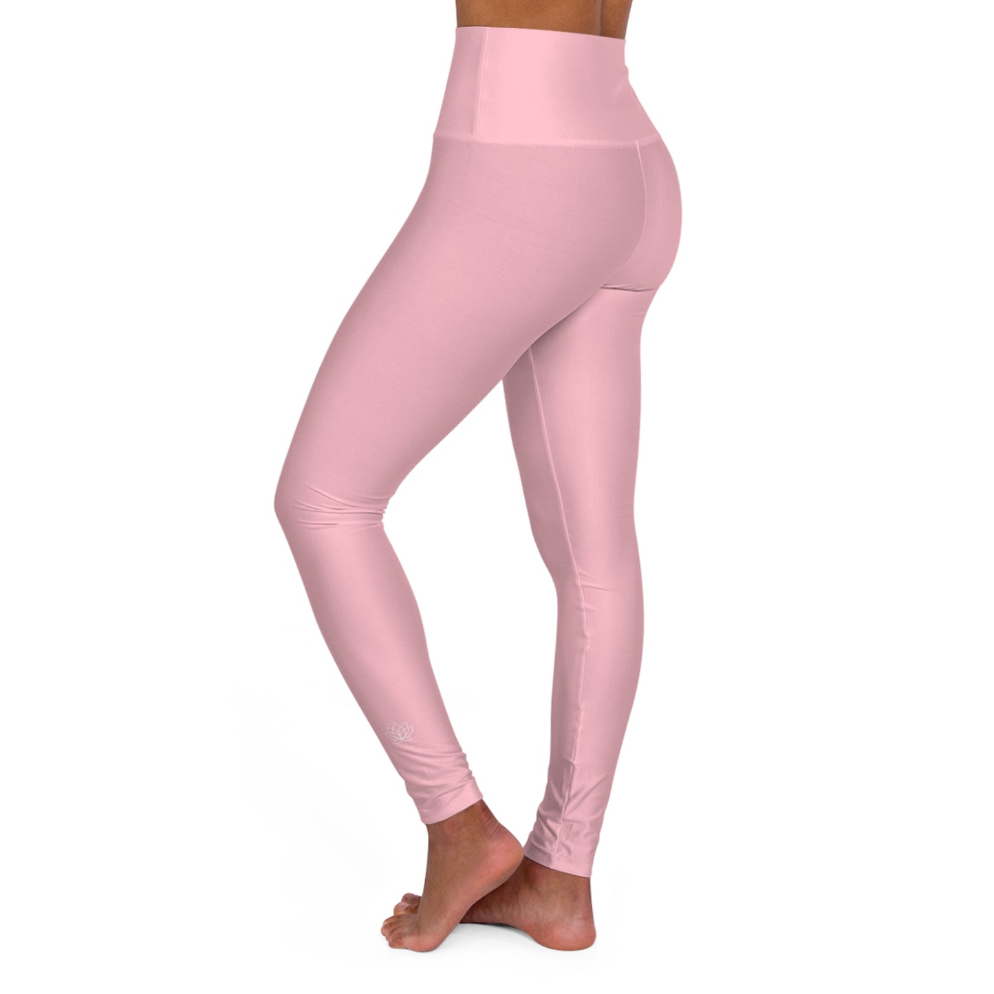 Elated Hippie  High-Waisted Yoga Leggings - Pink Marshmallow