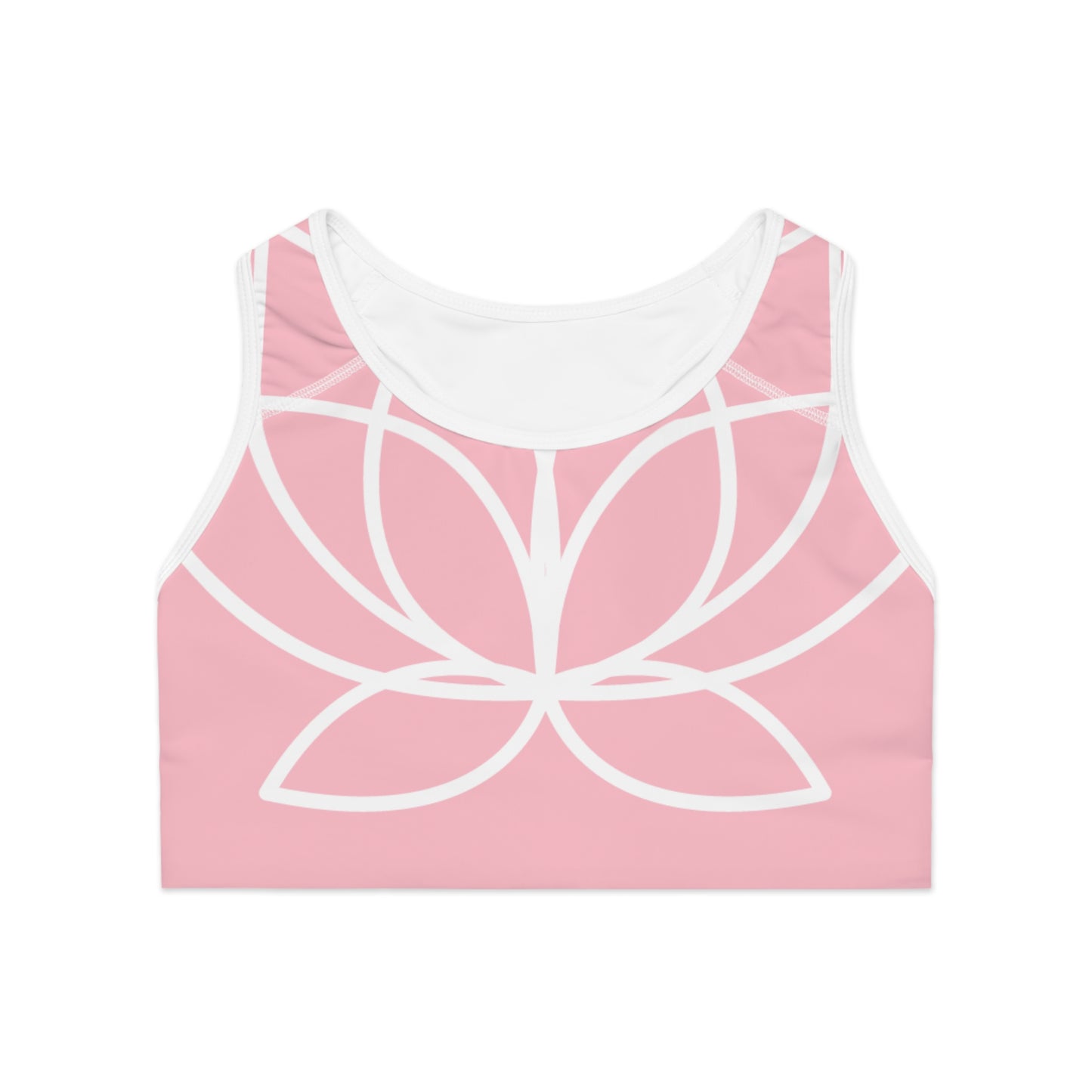 Elated Hippie Lotus Sports Bra-  Pink Marshmallow