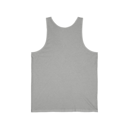 Elated Hippie Retro Blue 100% Airlume Cotton and Gold Swirl Jersey Tank Top, =, Summer Wardrobe Essential, Casual Wear