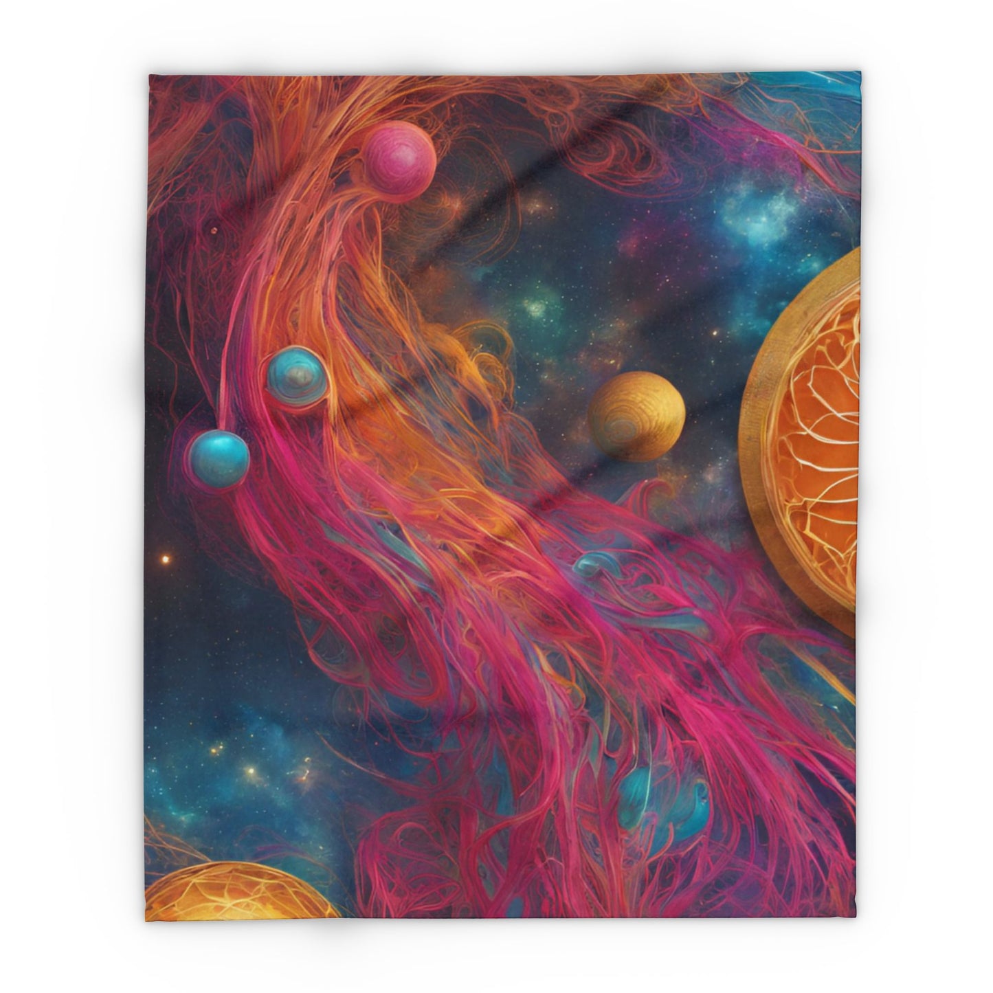 Elated Hippie "Celestial Space Roots" Fleece Blanket