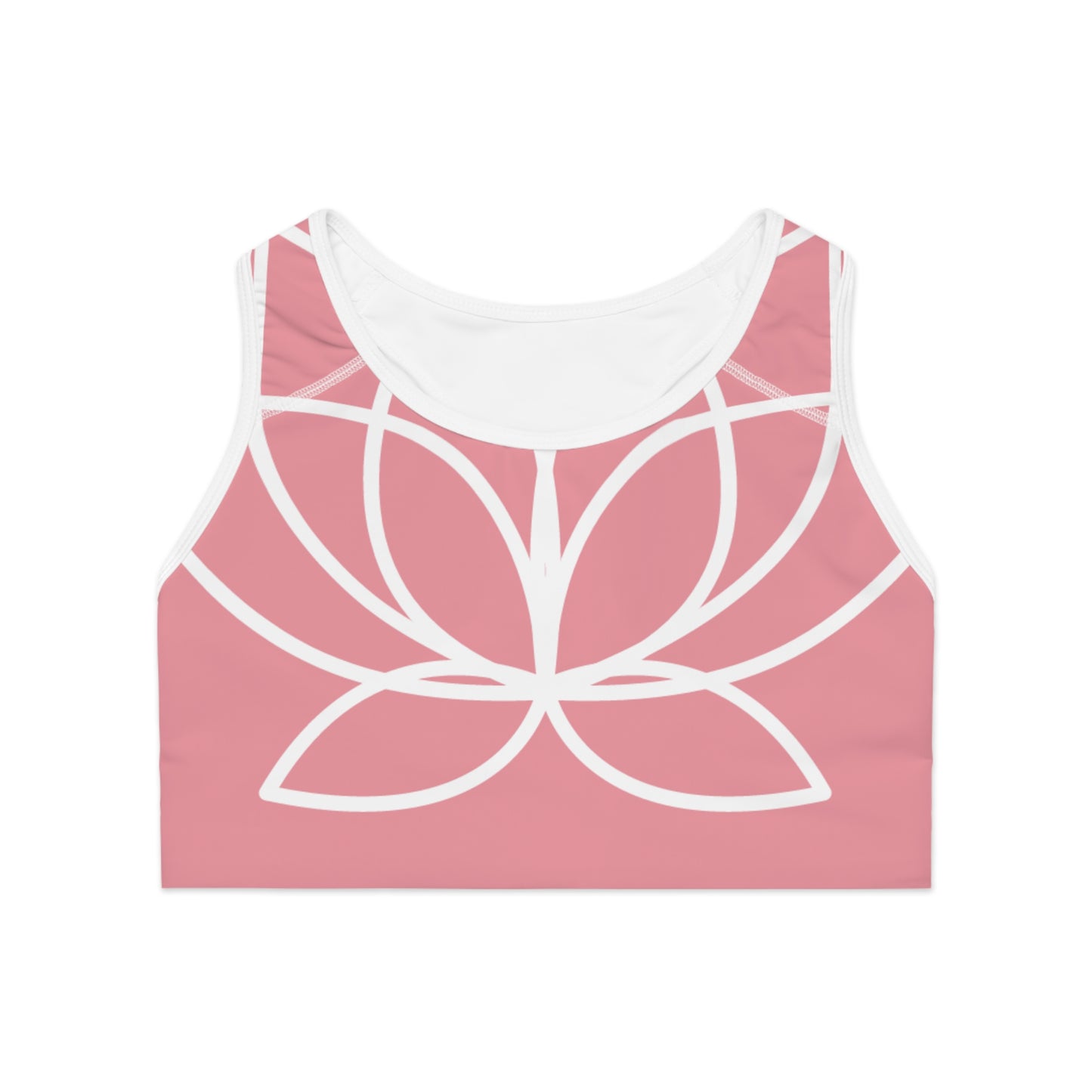 Elated Hippie Lotus Sports Bra - Blush Pink