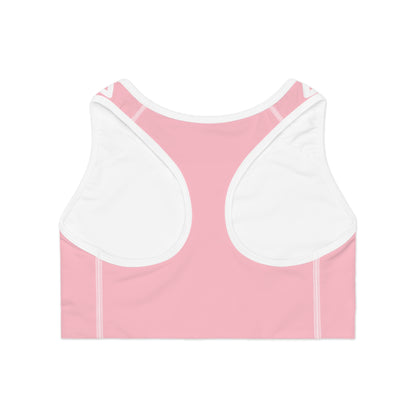 Elated Hippie Lotus Sports Bra-  Pink Marshmallow