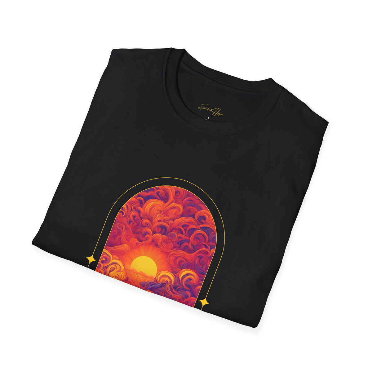 Elated Hippie 100% Cotton Sunset Psychedelic Arch T-Shirt
