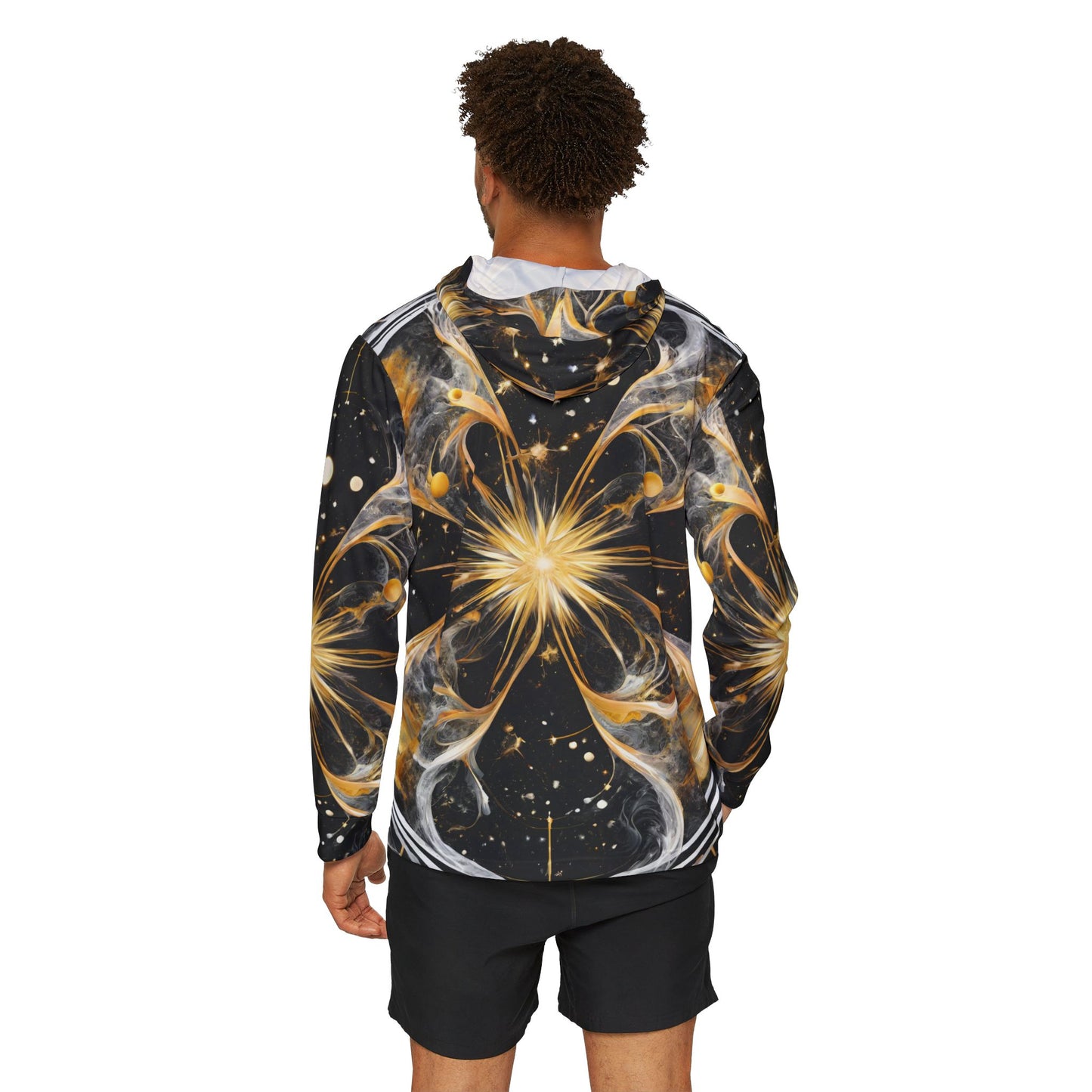 Elated Hippie Archangel Collection "Black Into The Abyss " Men's Sports Warmup Hoodie