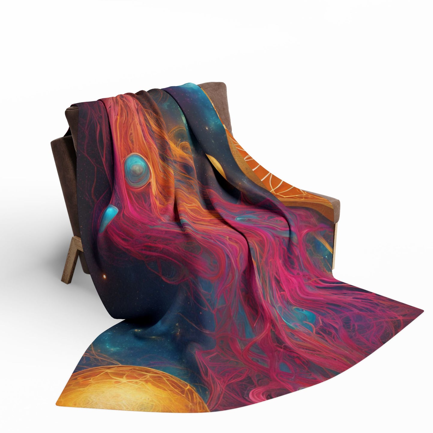 Elated Hippie "Celestial Space Roots" Fleece Blanket