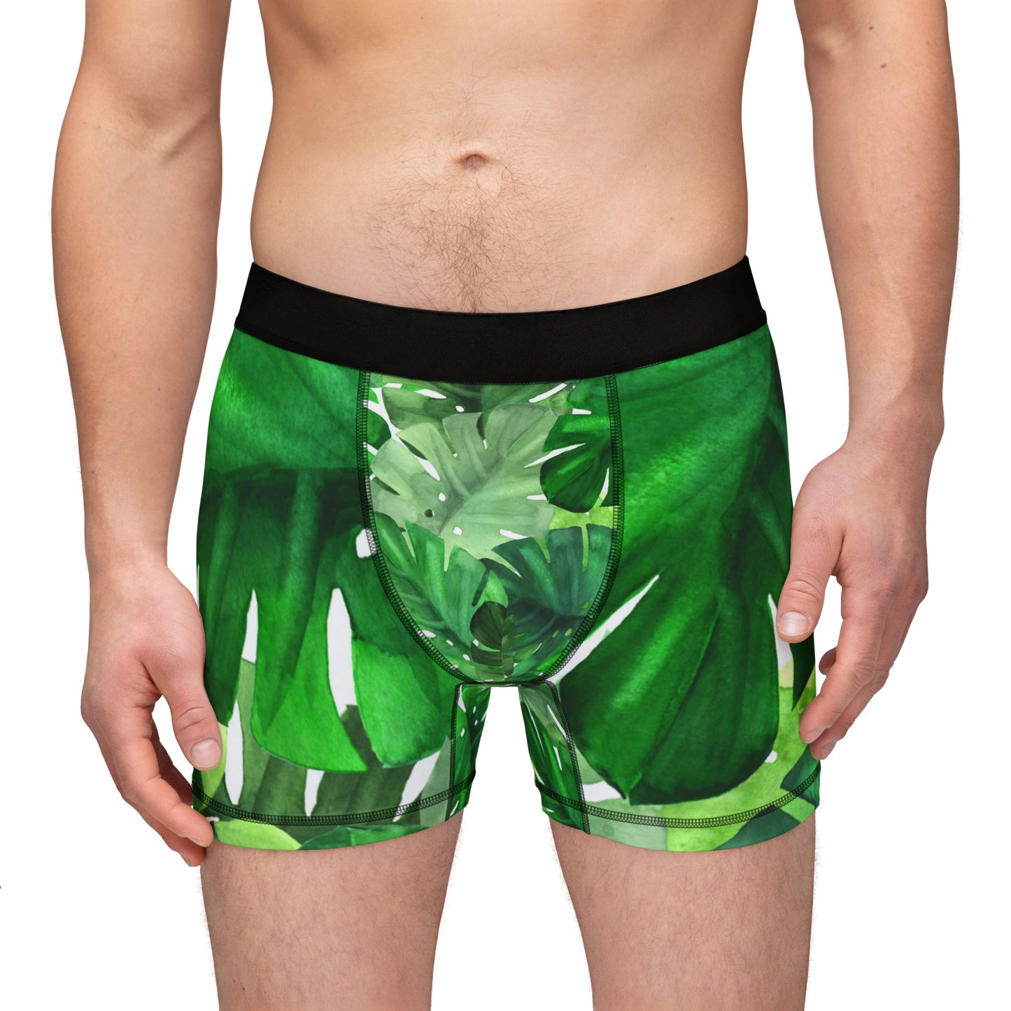 Elated Hippie Premium "Monstera"  Men's Boxers