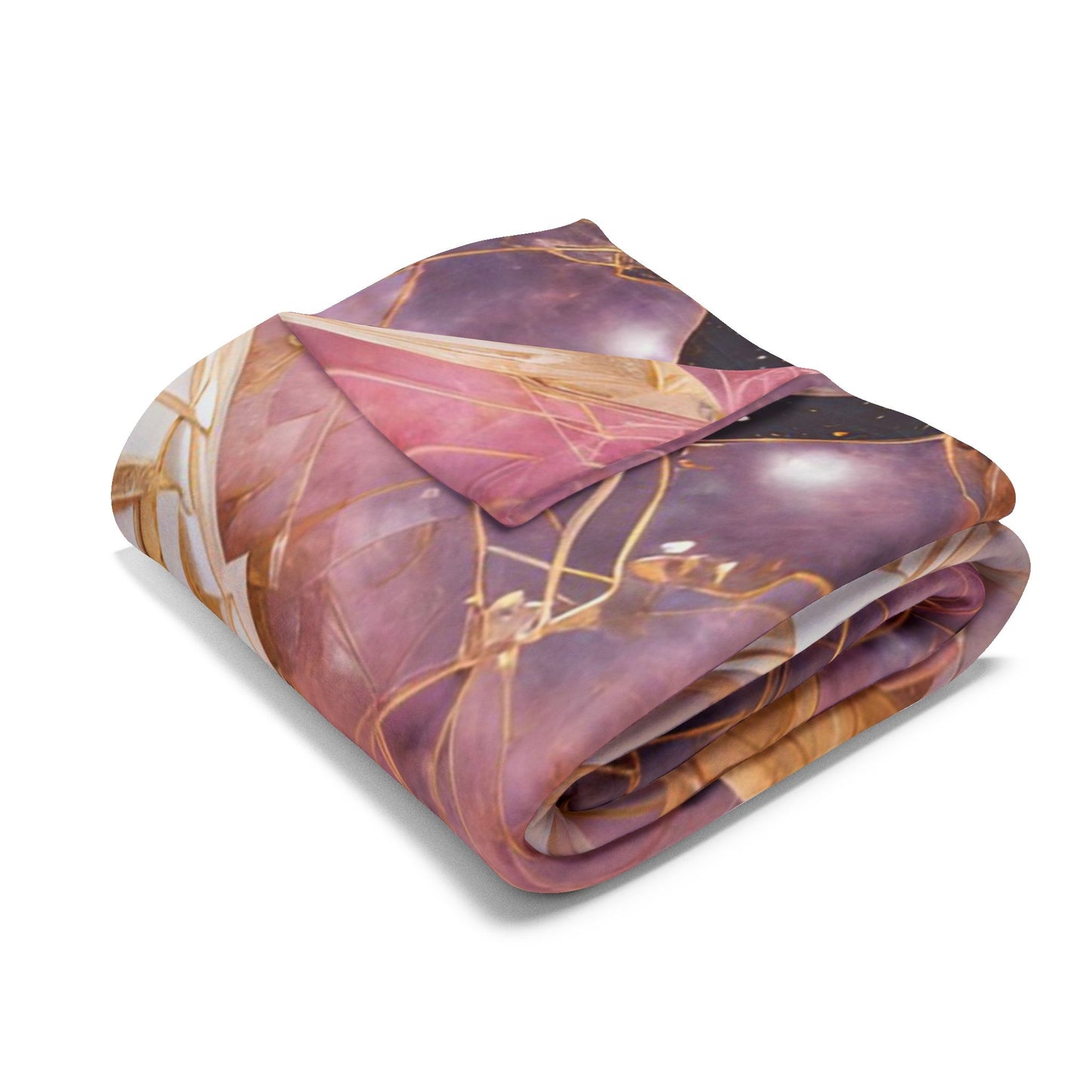 Elated Hippie Rose Quartz Space Compass Collection Fleece Blanket