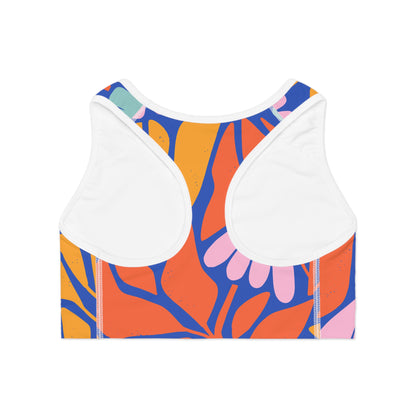 Elated Hippie "Secret Garden" Sports Bra - Stylish Activewear for Fitness Enthusiasts