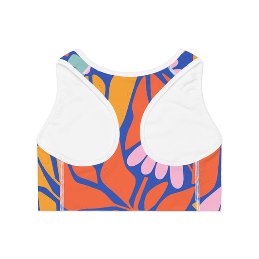 Elated Hippie "Secret Garden" Sports Bra - Stylish Activewear for Fitness Enthusiasts