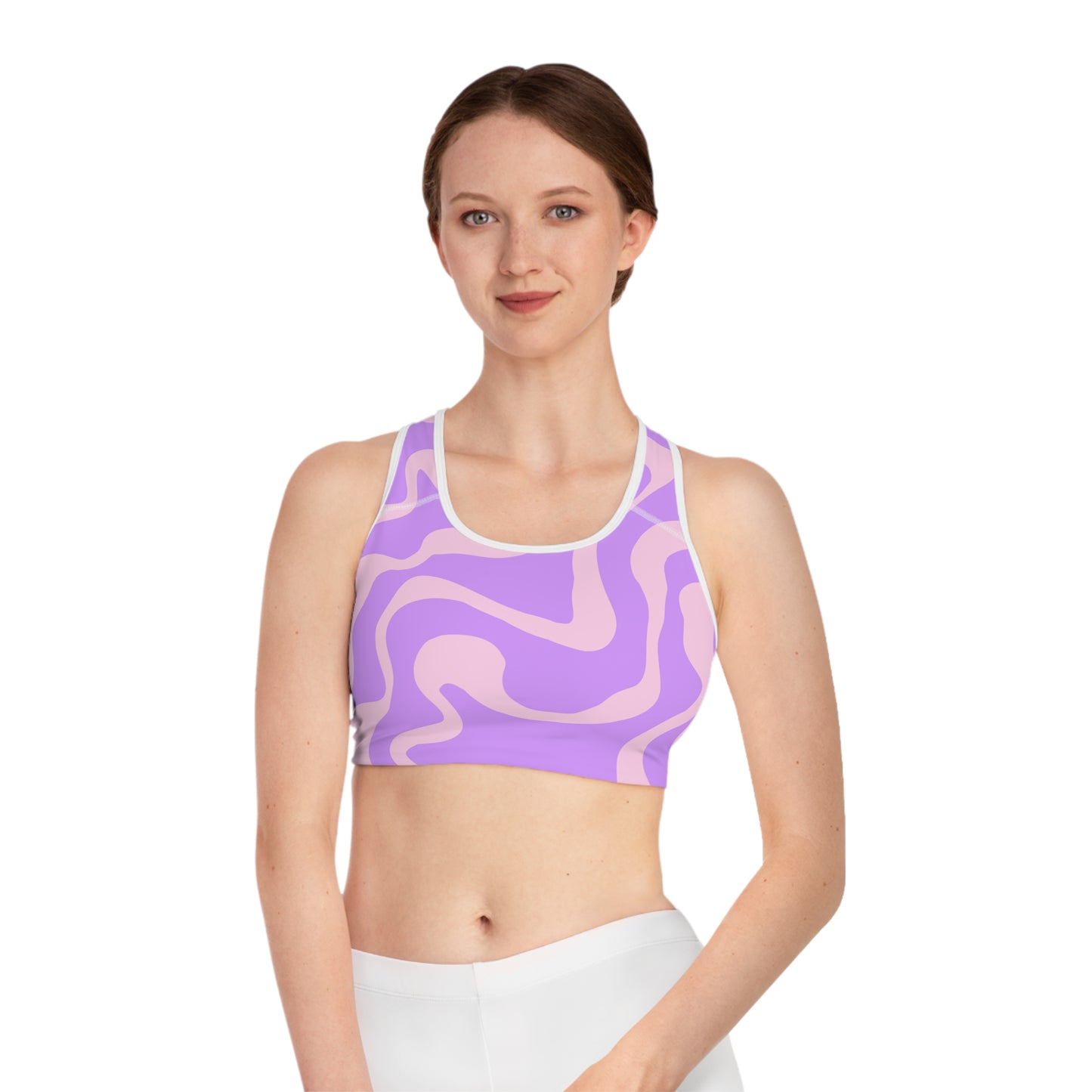 Elated Hippie "Electric Pink" Sports Bra - Stylish Activewear for Fitness Enthusiasts