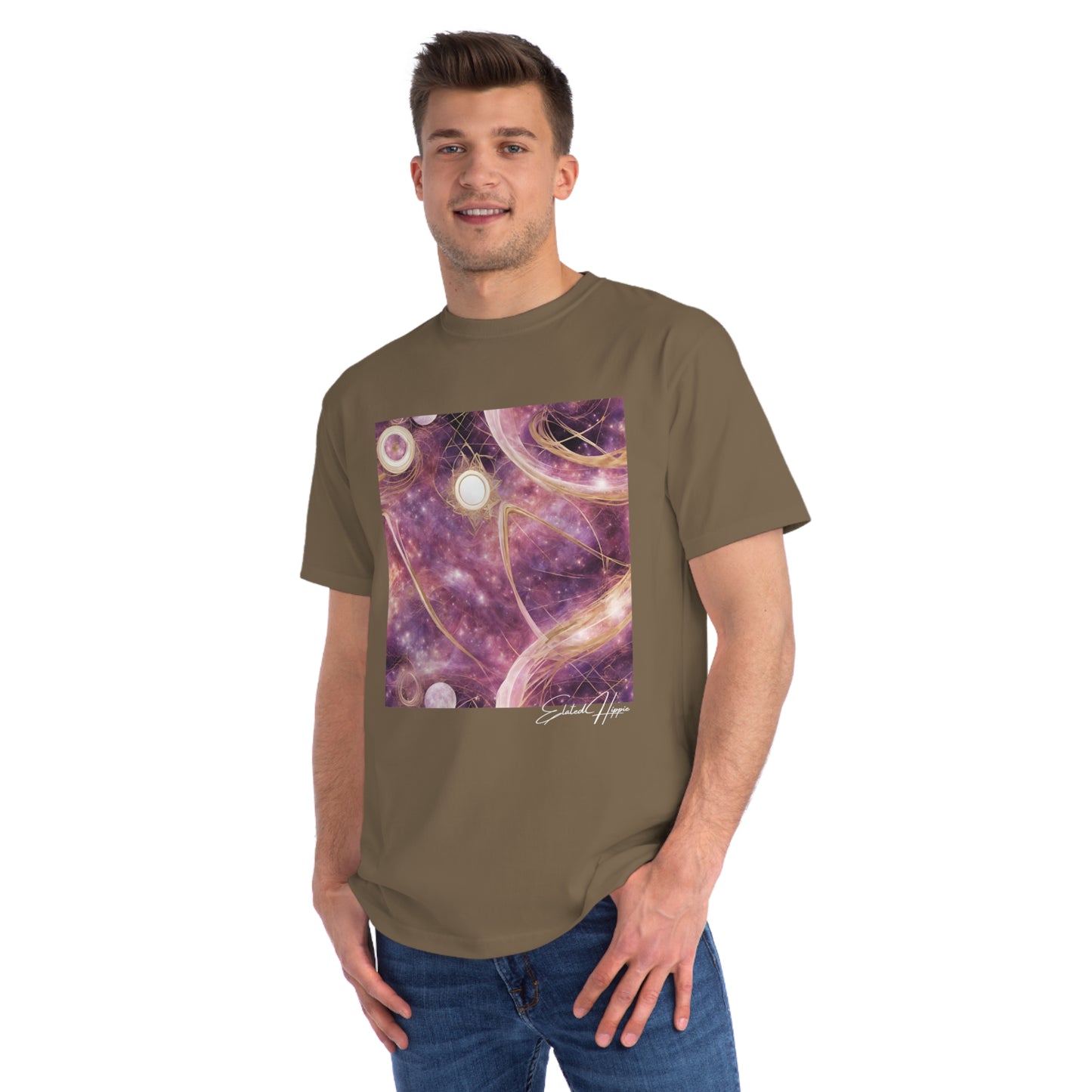 Elated Hippie Chasing Stars 100% Organic Cotton Men's Classic T-Shirt