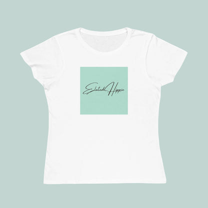 Elated Hippie Organic Pale Sea Foam Women's T-Shirt - Comfortable & Eco-Friendly Casual Wear
