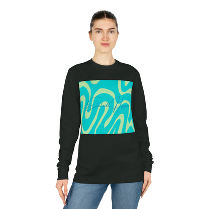 Elated Hippie Modern Geometric Long Sleeve Tee for Casual Style