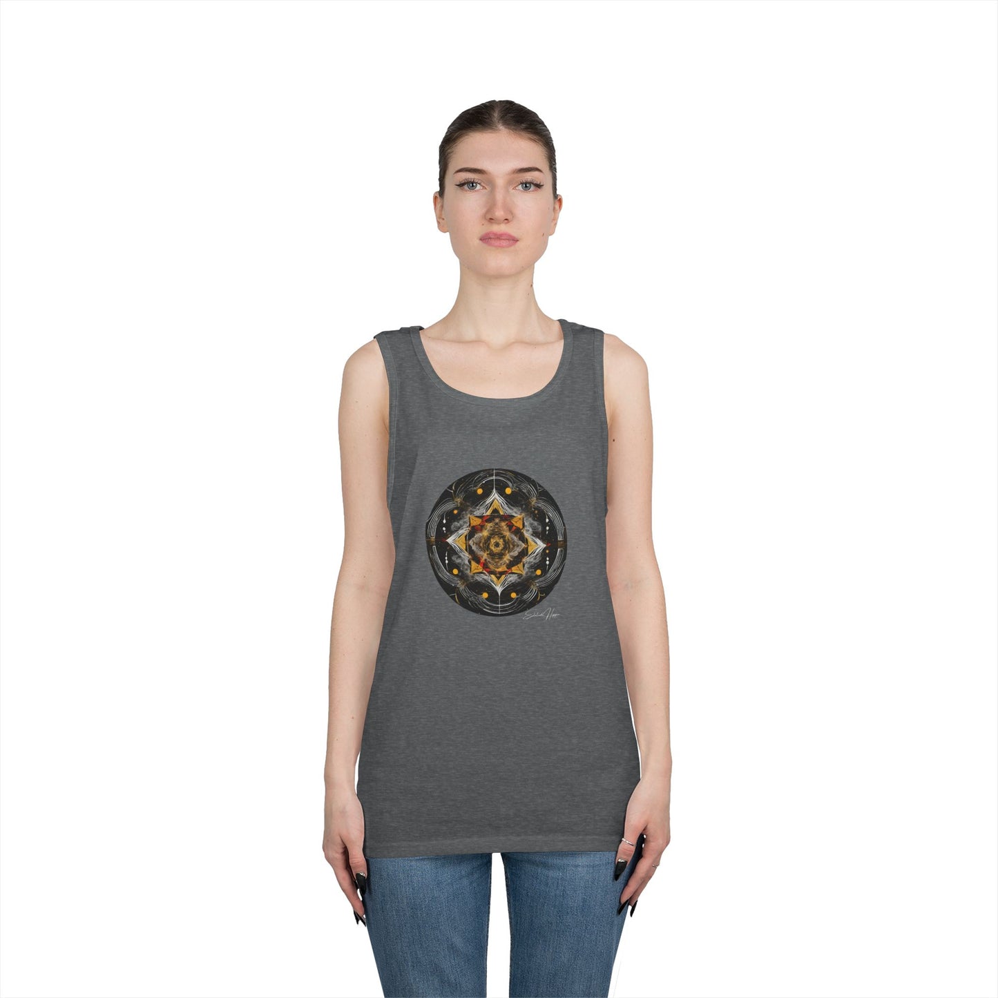 Elated Hippie Archangel Collection "All Seeing Eye" 100% Heavy Cotton Tank Top Men's