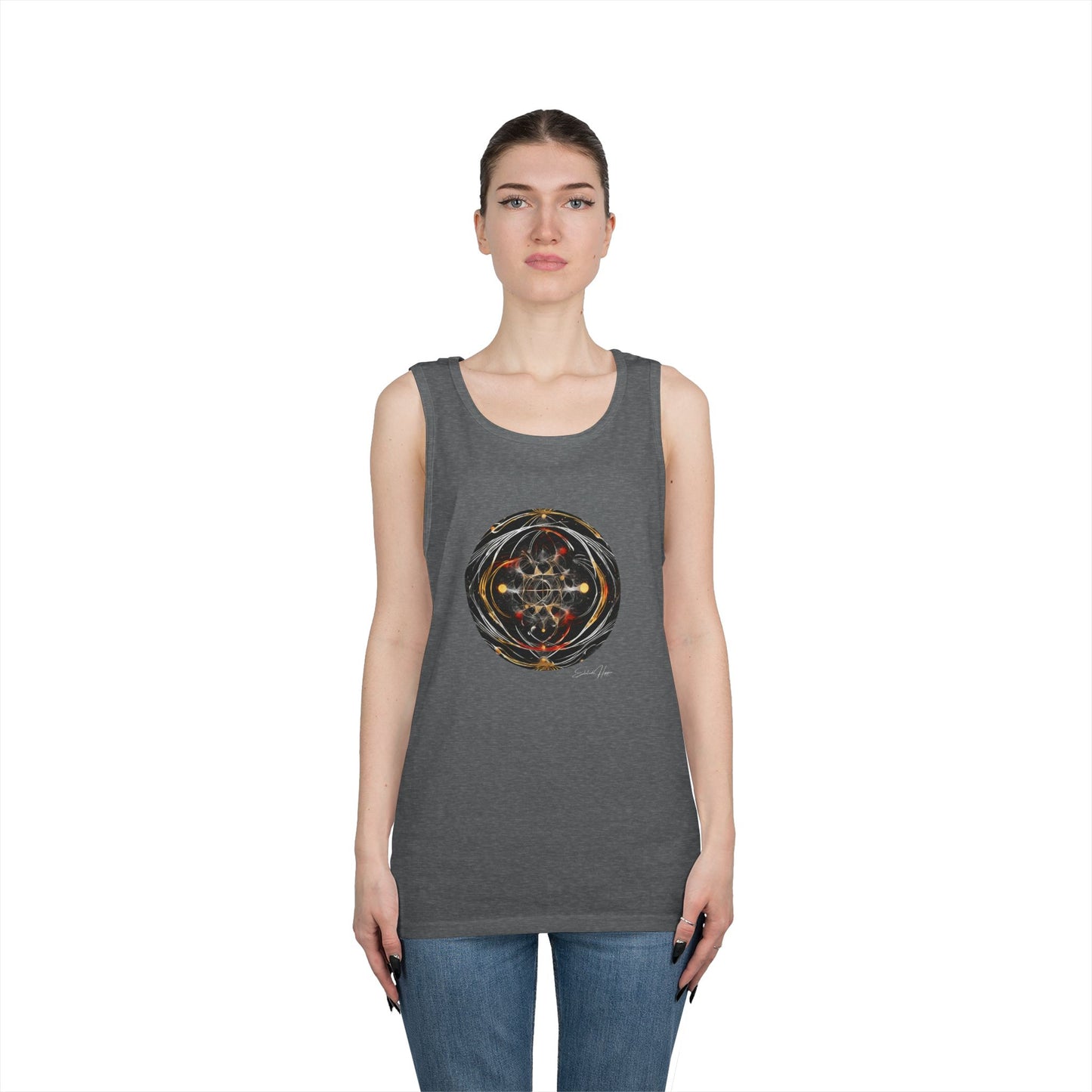 Elated Hippie Archangel Collection "Matrix Within A Matrix" 100% Heavy Cotton Tank Top Men's