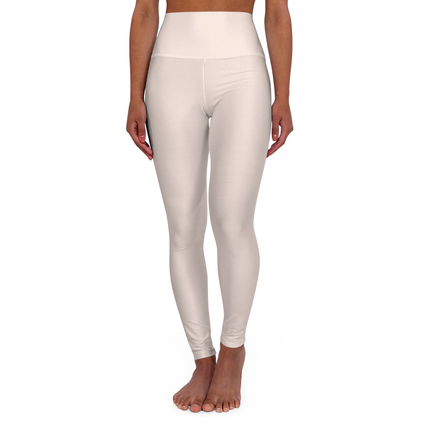 Elated Hippie  High-Waisted Yoga Leggings - Peachy Cream