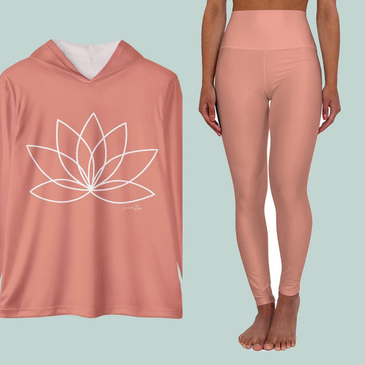The Dusty Coral Duo — Hoodie + Leggings Set — everything in the set