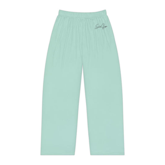 Elated Hippie Cozy Women's Pale Sea Foam Pajama Pants for Ultimate Comfort