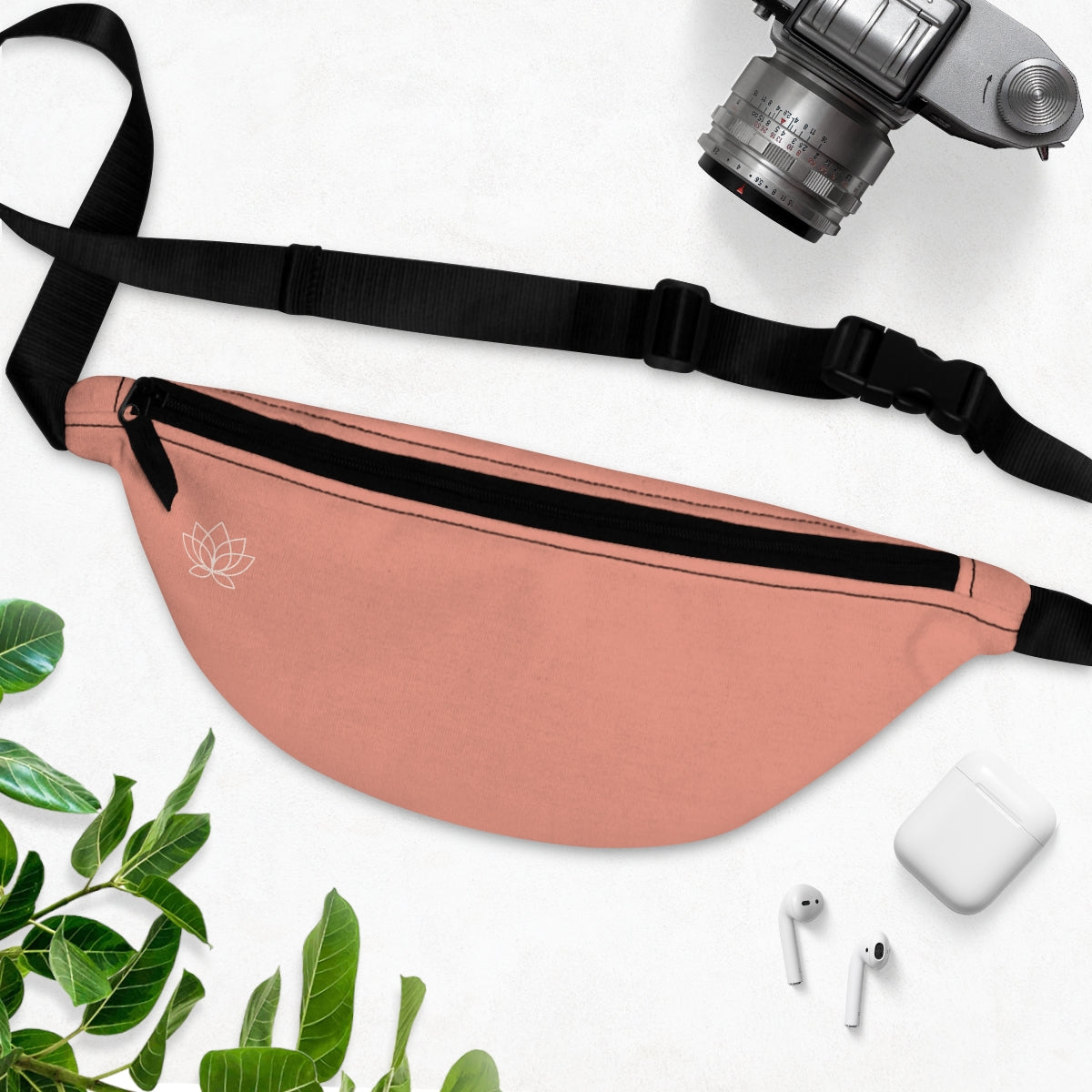 The Dusty Coral Full Set — Hoodie, Leggings, Fanny Pack + Scrunchie