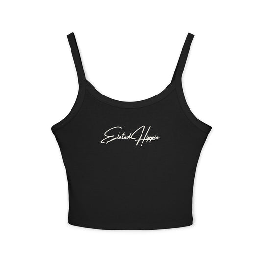 Elated Hippie Ethereal Spaghetti Strap Tank (Black)