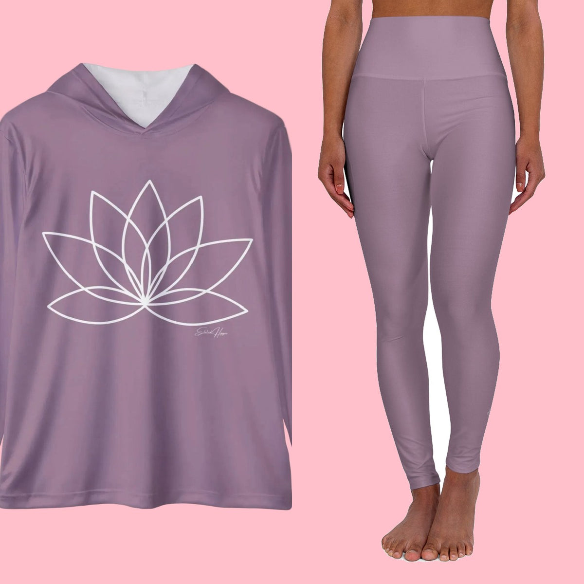 The Lavender Frost Duo — Hoodie + Leggings Set — everything in the set