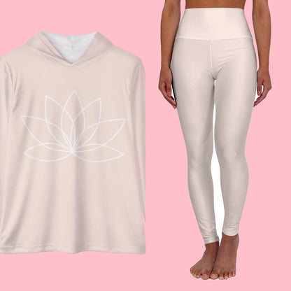 The Peachy Cream Duo — Hoodie + Leggings Set — everything in the set