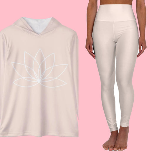 The Peachy Cream Duo — Hoodie + Leggings Set — everything in the set